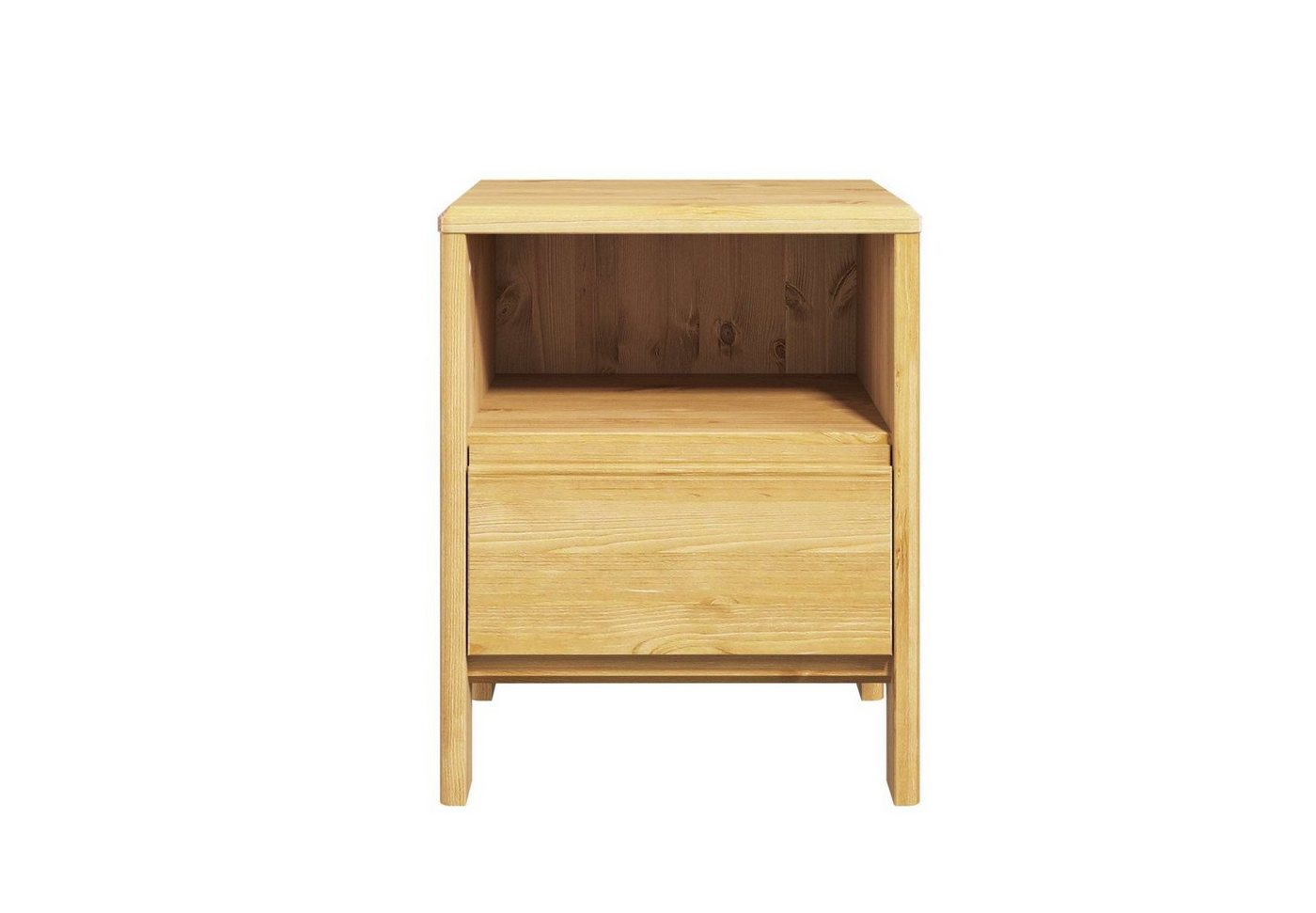 OTTO home Nachttisch Luven, aus massiver Kiefer, mit 1 Schublade, Breite 44 cm