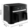 3045380025837-3 Moulinex Heißluftfritteuse Easy Fry Dual EZ901N20