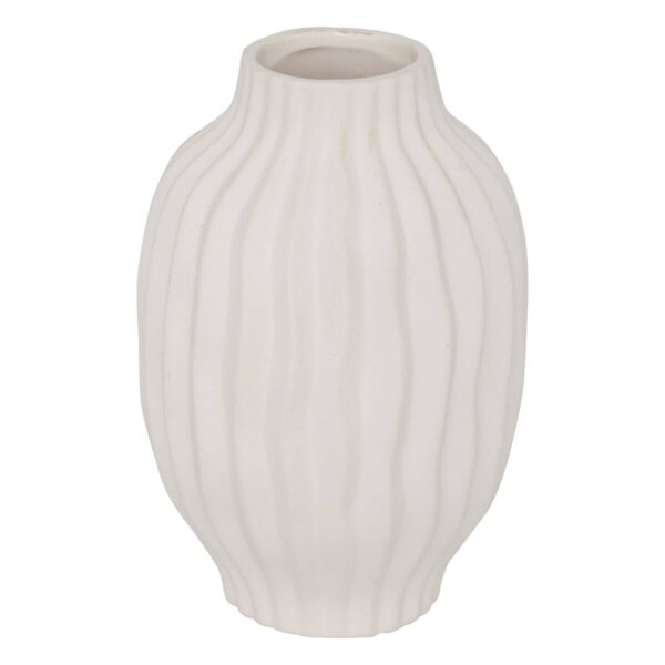 Vase weiß Keramik B/H: ca. 15x22 cm