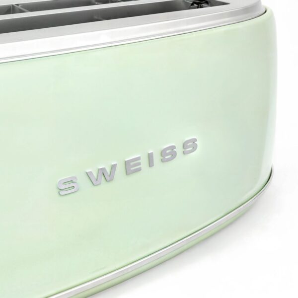 3701335309543-6 SWEISS Vintage Toaster GRV7 Pastellgrün