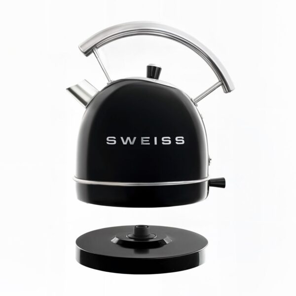 SWEISS Vintage Wasserkocher KTL9 Schwarz