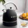 SWEISS Vintage Wasserkocher KTL9 Schwarz