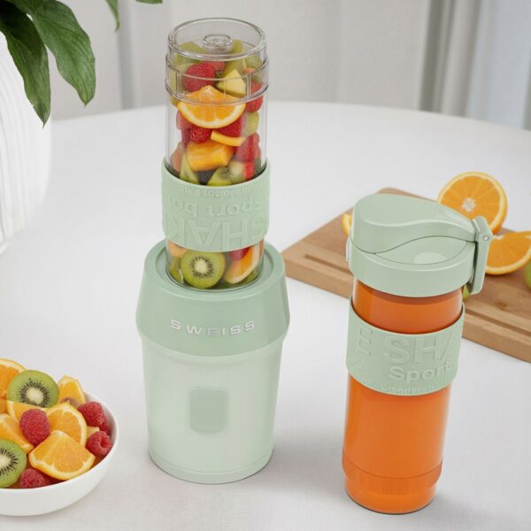 3701335310822-5 SWEISS Mini Smoothie Maker 570mL MOOV7 Grün