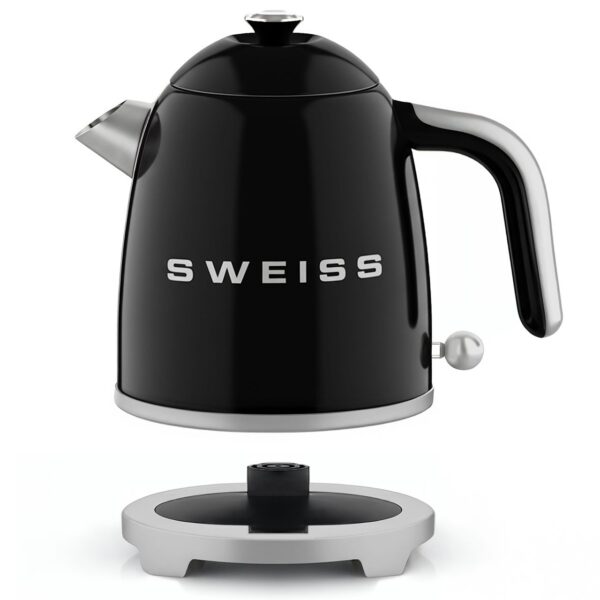 SWEISS Vintage Wasserkocher KTS9 Schwarz