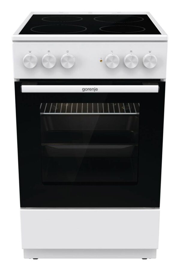 Gorenje Standherd 50cm mit Glaskeramikkochfeld GEC5A21WG weiß B/H/T: ca. 50x85x59 cm
