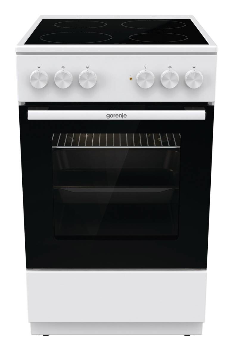 Gorenje Standherd 50cm mit Glaskeramikkochfeld GEC5A21WG weiß B/H/T: ca. 50x85x59 cm