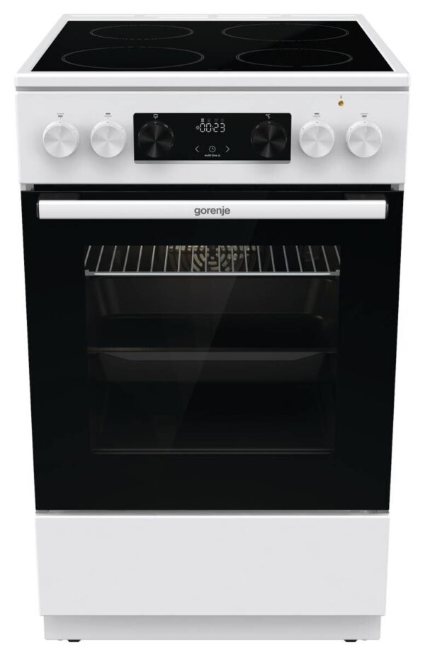 Gorenje Standherd 50cm mit Glaskeramikkochfeld GEC5C41WG weiß B/H/T: ca. 50x85x59 cm
