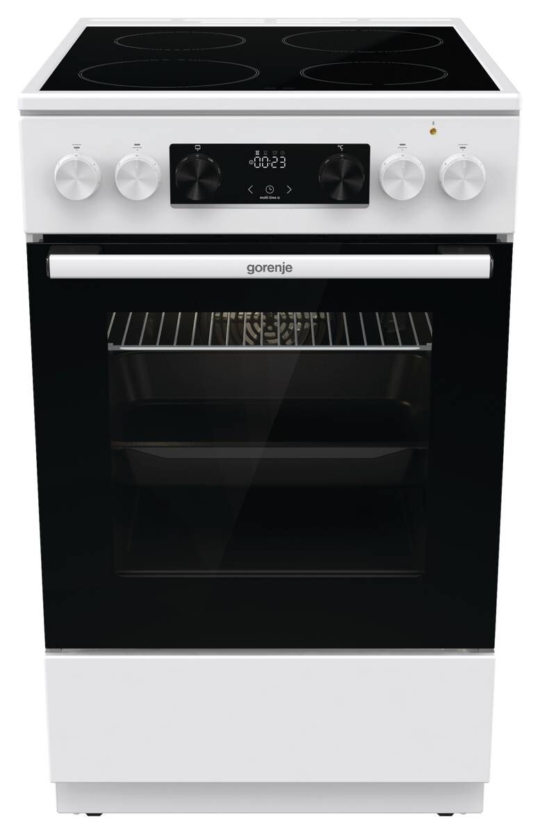 Gorenje Standherd 50cm mit Glaskeramikkochfeld GEC5C41WG weiß B/H/T: ca. 50x85x59 cm