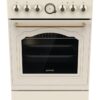 Gorenje Retro-Standherd 50cm mit Glaskeramikkochfeld GECS5B70CLI creme B/H/T: ca. 50x85x59,4 cm