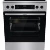 Gorenje Standherd 60cm mit Glaskeramikkochfeld GECS6C70XPA Edelstahloptik B/H/T: ca. 60x85x60 cm