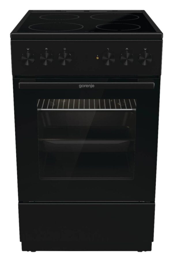 Gorenje Standherd 50cm mit Glaskeramikkochfeld GEC5A20BG schwarz B/H/T: ca. 50x85x59 cm