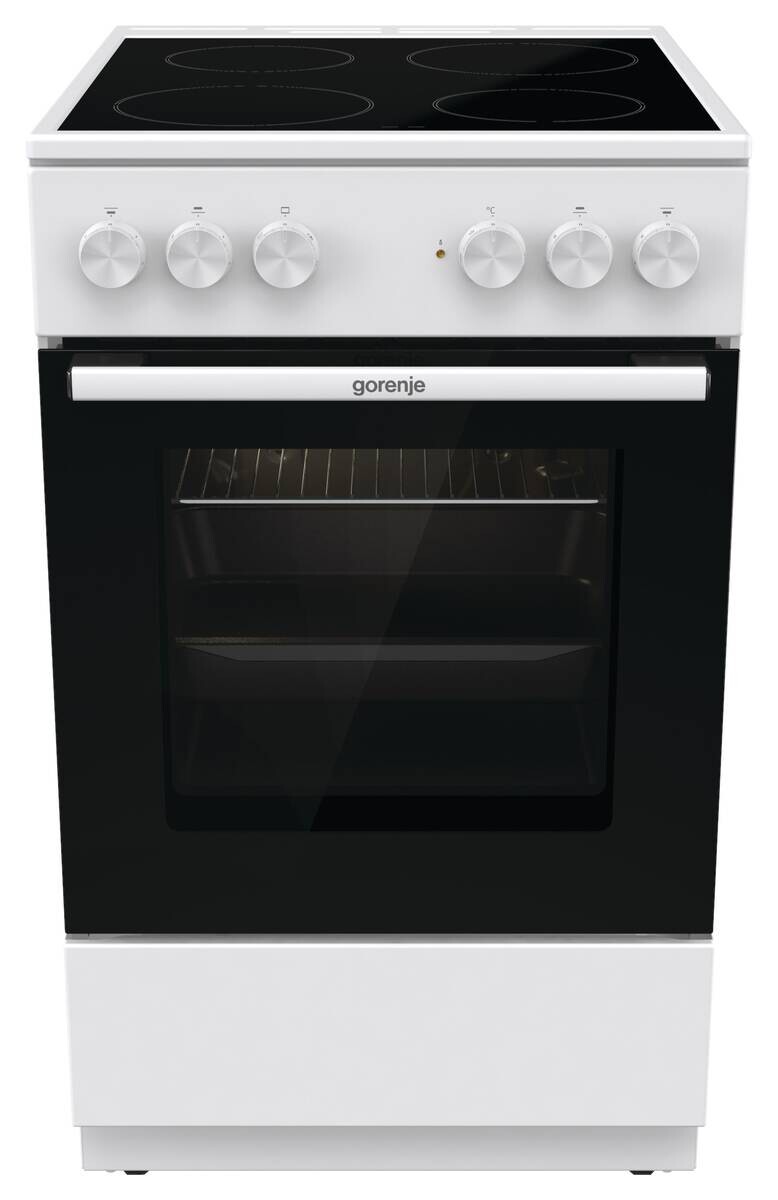 Gorenje Standherd 50cm mit Glaskeramikkochfeld GEC5A22WG weiß B/H/T: ca. 50x85x60 cm