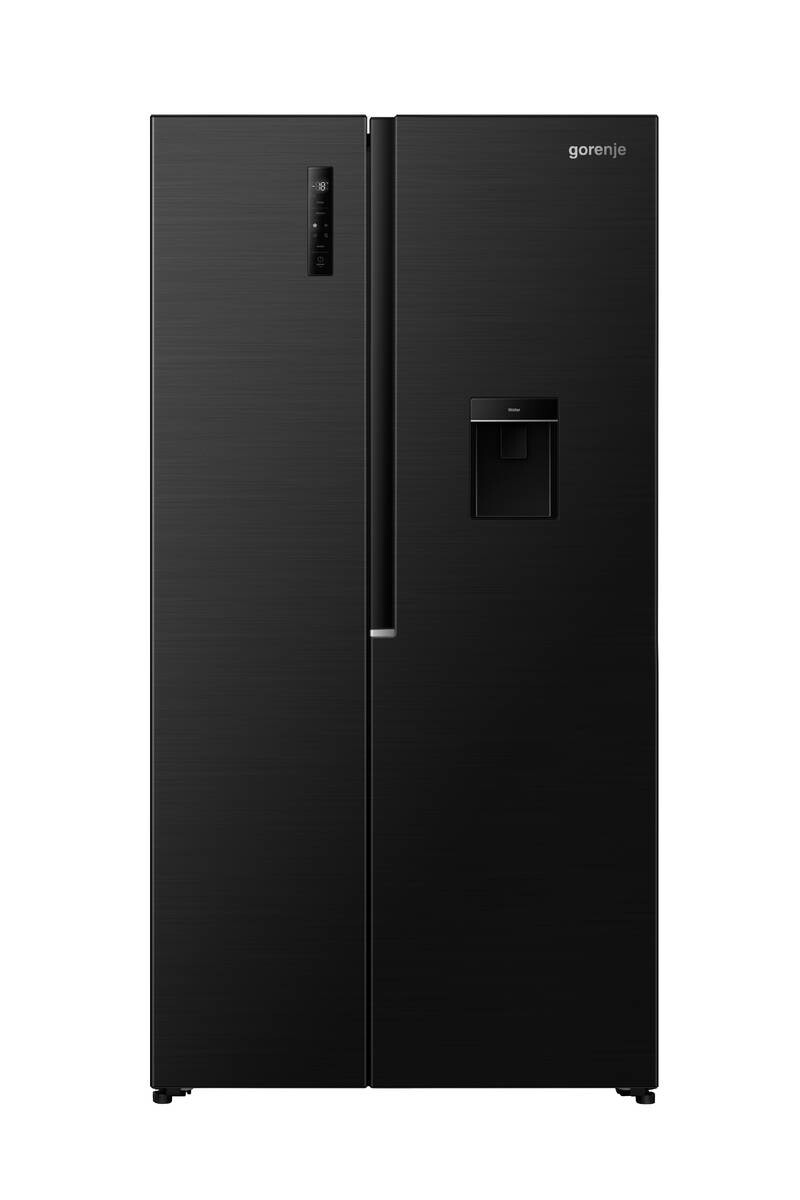 Gorenje Side-by-side Kühl-/Gefrierkombination NRS917E41BXWD schwarz B/H/T: ca. 91,1x178,6x61,5 cm