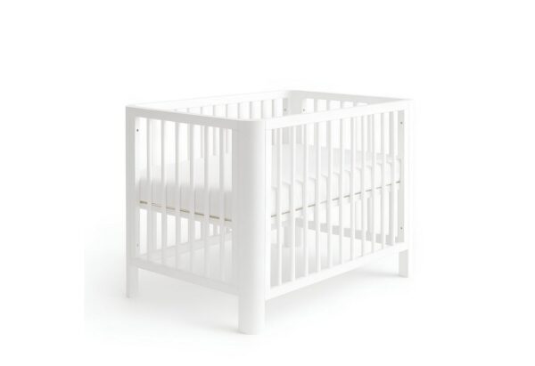 Baby-Delux Babybett Lio Schutzgitter umbaubar, Kinderbett 60x120 weiß Barriere Kiefer Matratze