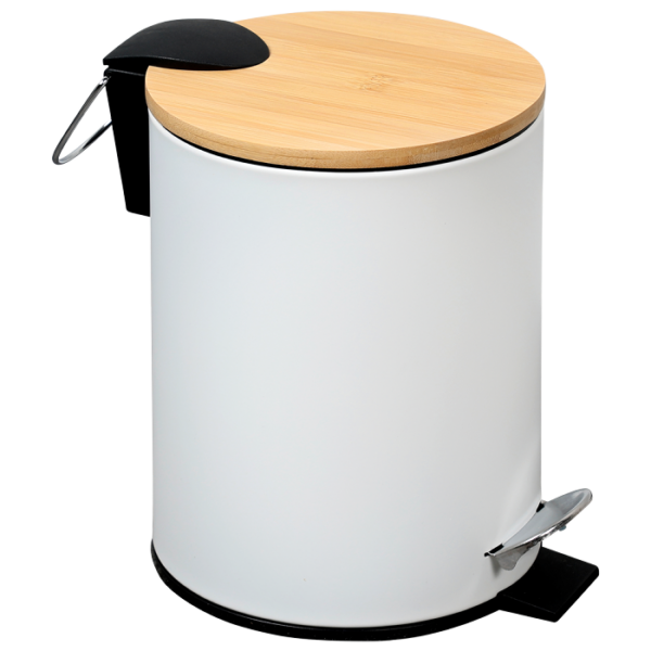 Kesper Kosmetikeimer Bambus weiß 3l