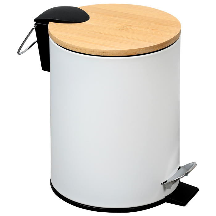 Kesper Kosmetikeimer Bambus weiß 3l