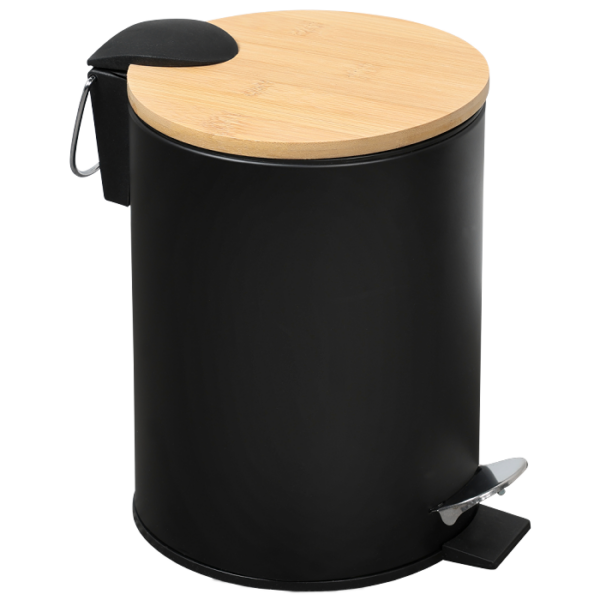 Kesper Kosmetikeimer Bambus schwarz 3l