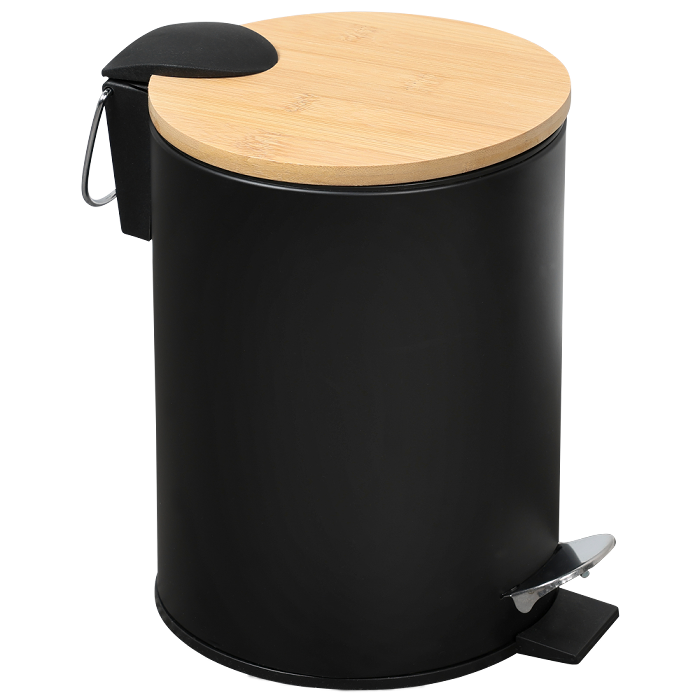 Kesper Kosmetikeimer Bambus schwarz 3l