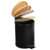 Kesper Kosmetikeimer Bambus schwarz 3l