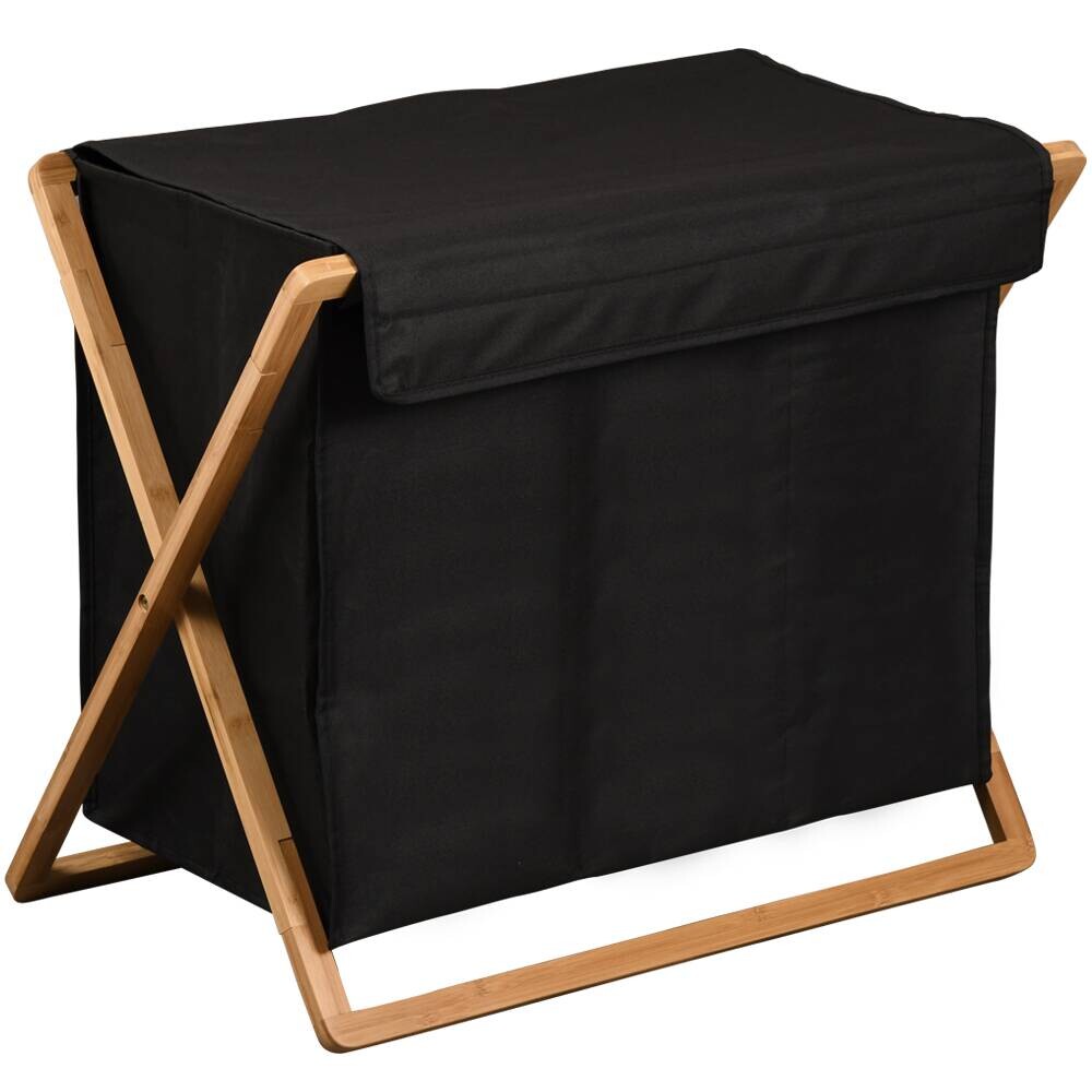 Kesper Wäschesammler braun Polyester B/H/L: ca. 19,5x7,5x71,3 cm
