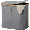 Kesper Wäschesammler grau Polyester B/H/T: ca. 54,5x50x33 cm