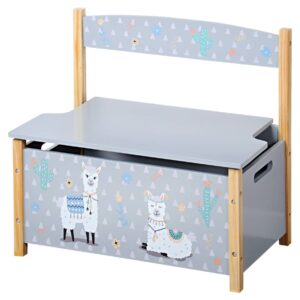 Kesper Kinder-Sitzbank Alpaka grau B/H/L: ca. 60x56x34,5 cm