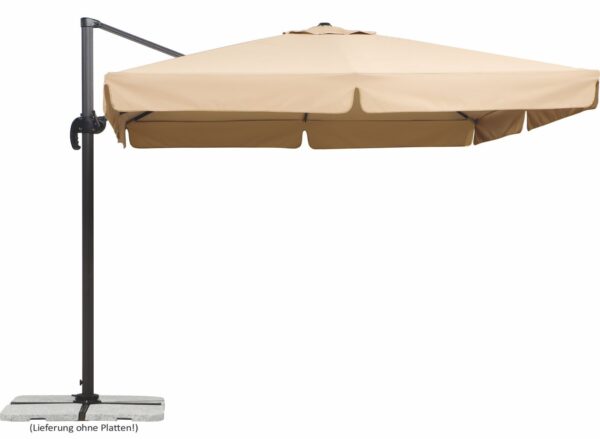 Schneider Schirme Schneider Ampelschirm RHODOS ca. 300 x 300 cm, natur