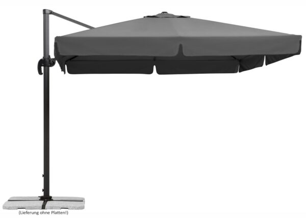 Schneider Schirme Schneider Ampelschirm RHODOS ca. 300 x 300 cm, anthrazit