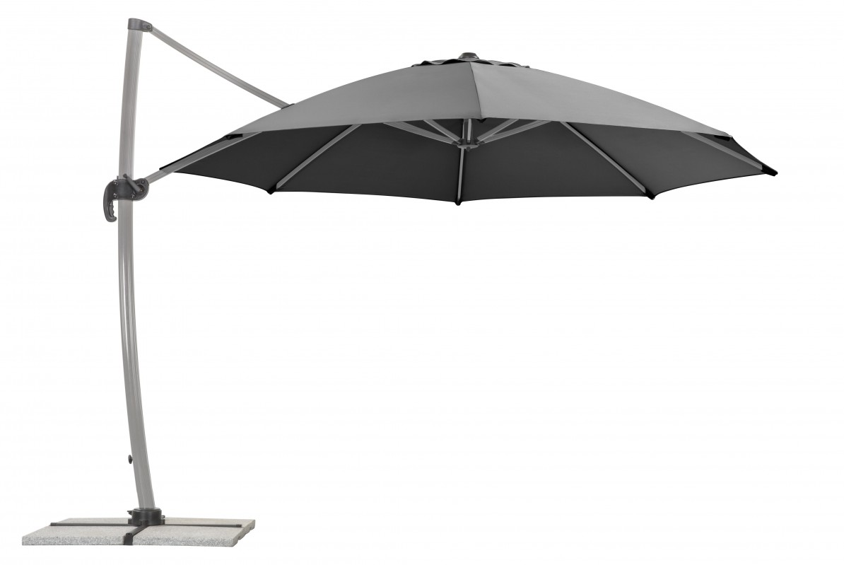 Schneider Schirme Schneider Ampelschirm RHODOS RONDO, ca. 350 cm Ø, anthrazit
