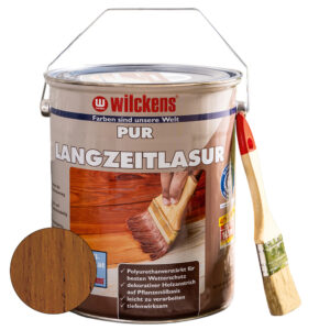 Wilckens Farben PUR Langzeitlasur 5 Liter inkl. Pinsel