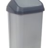 keeeper Abfalleimer silber B/H/L: ca. 33,5x53,5x25,5 cm
