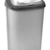 keeeper Abfalleimer silber B/H/L: ca. 39x67,5x29,5 cm