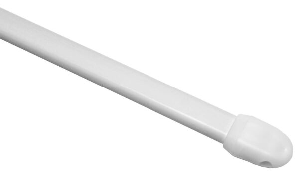 Boviva Vitragenstange weiß Metall D: ca. 1,1 cm ausziehbar von ca. 40 bis 60 cm 1.0 Läufe