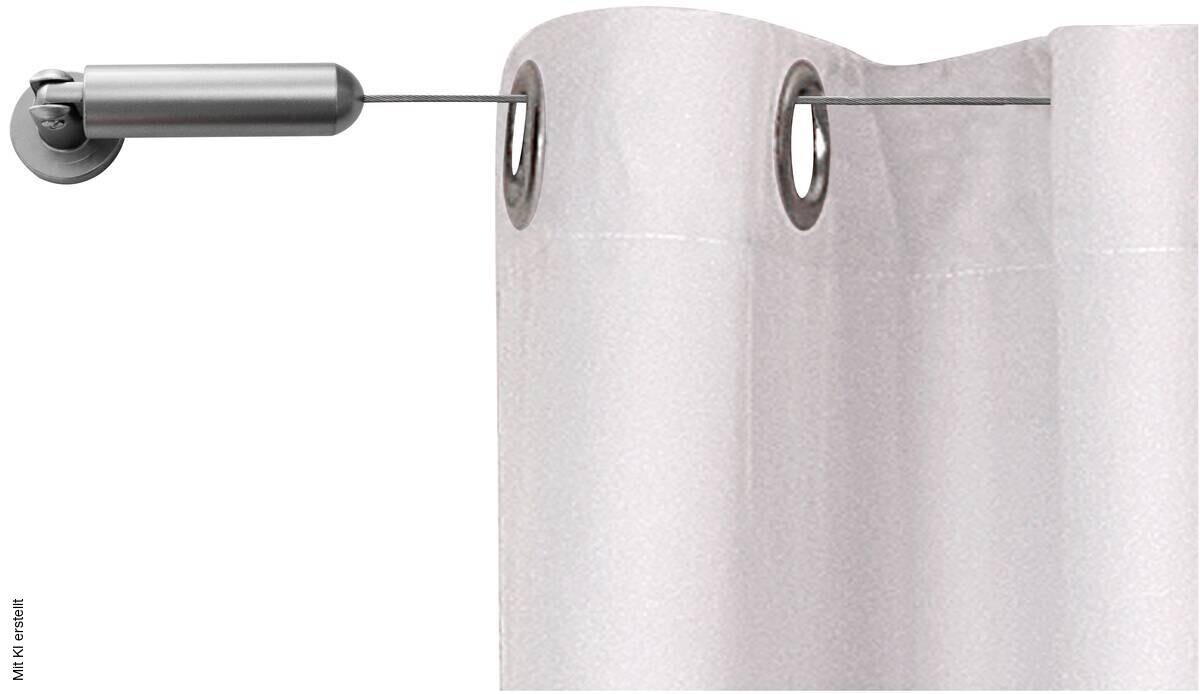 Boviva Seilspanngarnitur silber Metall L: ca. 500 cm ausziehbar von ca. 0 bis 500 cm 1.0 Läufe