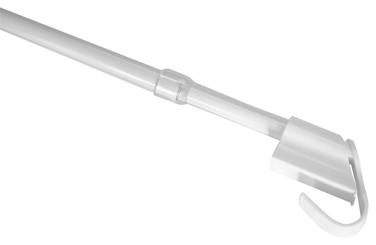 Boviva Vitragenstange weiß Metall D: ca. 1 cm ausziehbar von ca. 45 bis 75 cm 1.0 Läufe