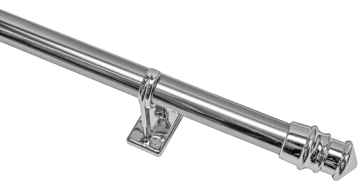 Boviva Bistrostange Madrid Chrom Metall D: ca. 1 cm ausziehbar von ca. 75 bis 125 cm 1.0 Läufe