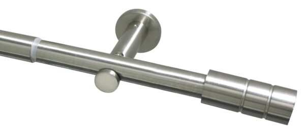 Boviva Stilgarnituren Zylinder Edelstahloptik Metall D: ca. 2,5 cm ausziehbar von ca. 100 bis 190 cm 1.0 Läufe Boviva Stilgarnituren Zylinder Edelstahloptik Metall D: ca. 2,5 cm ausziehbar von ca. 100 bis 190 cm 1.0 Läufe