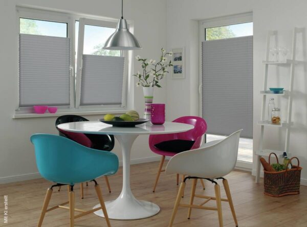 Spannplissee Easyfix Pia grau B/L: ca. 45x130 cm Spannplissee Easyfix Pia grau B/L: ca. 45x130 cm