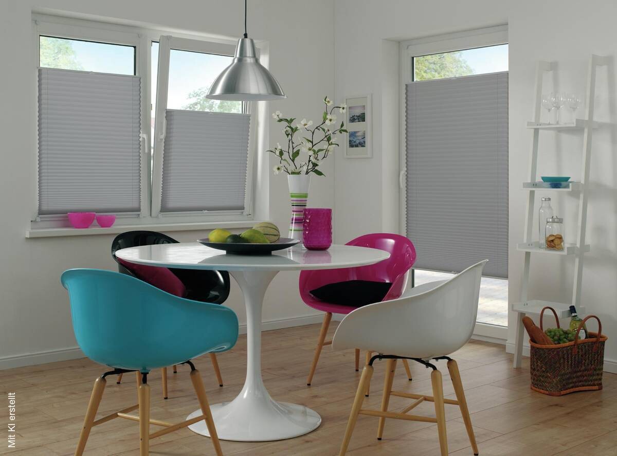 Spannplissee Easyfix Pia grau B/L: ca. 45x130 cm