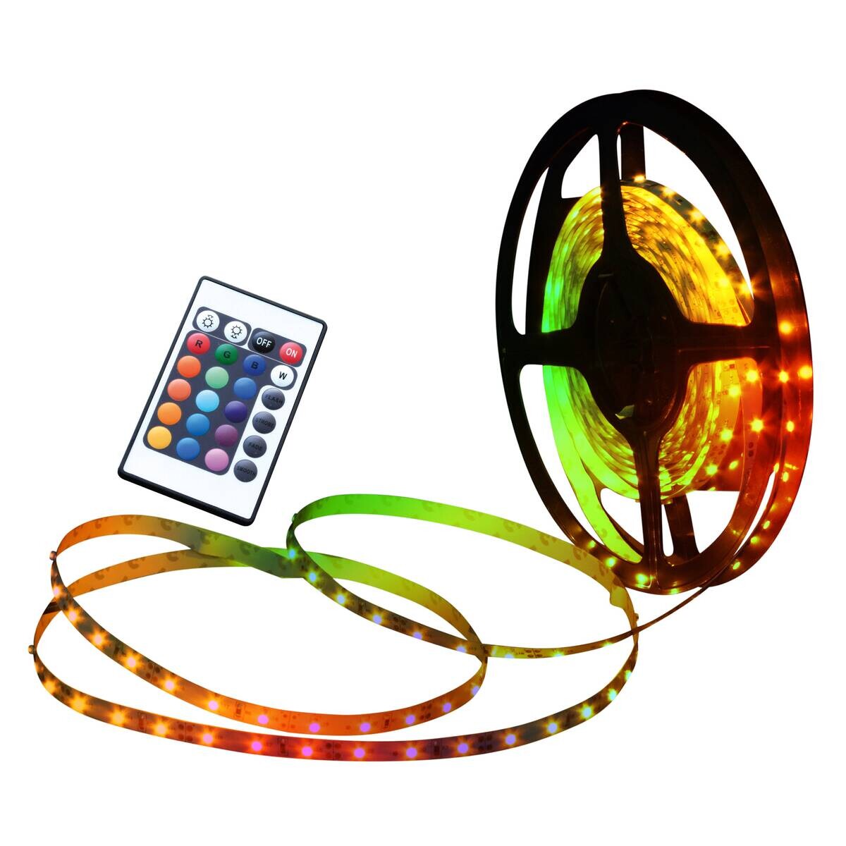 Näve Leuchten LED-Streifen bunt Kunststoff B/H/T: ca. 500x0,3x1 cm