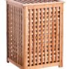 Zeller Wäschesammler natur Bambus B/H/L: ca. 40x58x40 cm