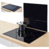 Zeller Herdblende-/Abdeckplatte schwarz Glas B/H/L: ca. 50x0,8x56 cm