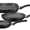 GSW Pfannen – Set Gourmet Granit 3 – tlg. inkl. Grillpfanne