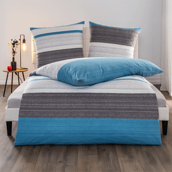 DREAMTEX Thermo – Fleece – Bettwäsche, ca. 135 x 200 / 80 x 80 cm