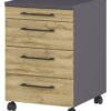 Rollcontainer 4251-564 Eiche Grand-Son Nachbildung Graphit B/H/T: ca. 42x61x49 cm Rollcontainer 4251-564 Eiche Grand-Son Nachbildung Graphit B/H/T: ca. 42x61x49 cm