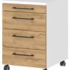 Rollcontainer 4251-559 Eiche Grand-Son Nachbildung weiß B/H/T: ca. 42x61x49 cm Rollcontainer 4251-559 Eiche Grand-Son Nachbildung weiß B/H/T: ca. 42x61x49 cm