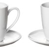 Ritzenhoff & Breker Latte Macchiato-Set 4tlg. Bianco weiß Porzellan 4 tlg.
