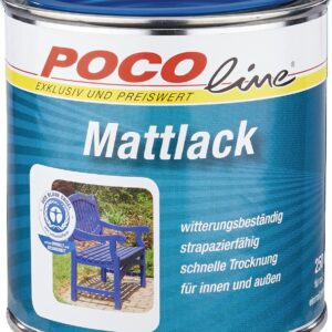 POCOline Acyl Buntlack enzianblau seidenmatt ca. 0,25 l