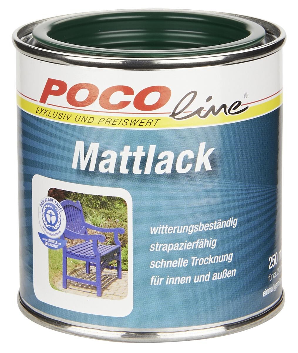 POCOline Acyl Buntlack moosgrün seidenmatt ca. 0,25 l