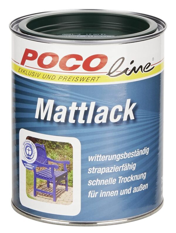 POCOline Acyl Buntlack moosgrün seidenmatt ca. 0,75 l